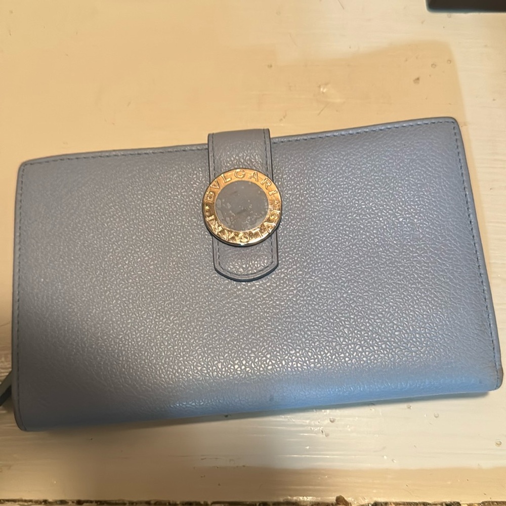 Bvlgari Blue Wallet Nwot
